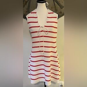 Wild Fable Red and White Knit Top